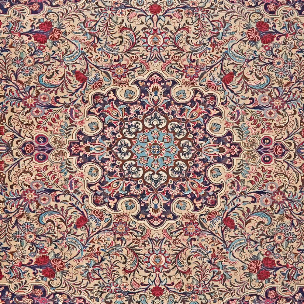 Bidjar — Hand-knotted, 208x326 cm, Beige, 100% Virgin Wool | View 4
