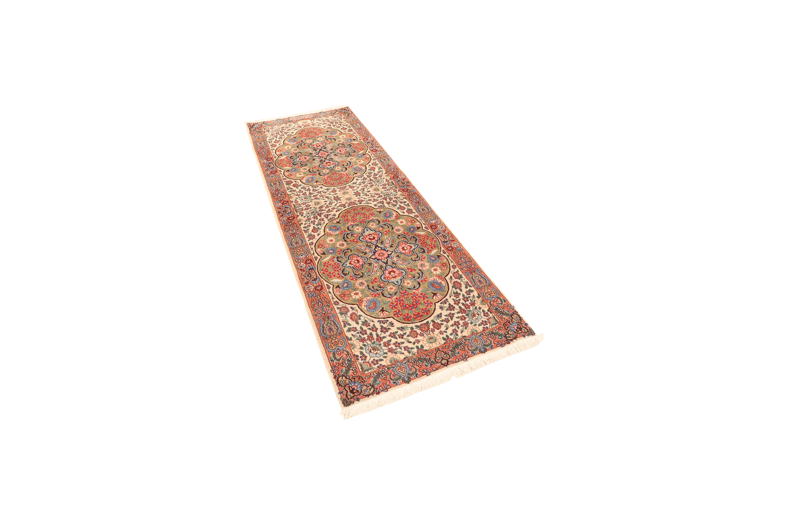 Ravar — Hand-knotted, 73x205 cm, Beige, 100% Virgin Wool | View 5