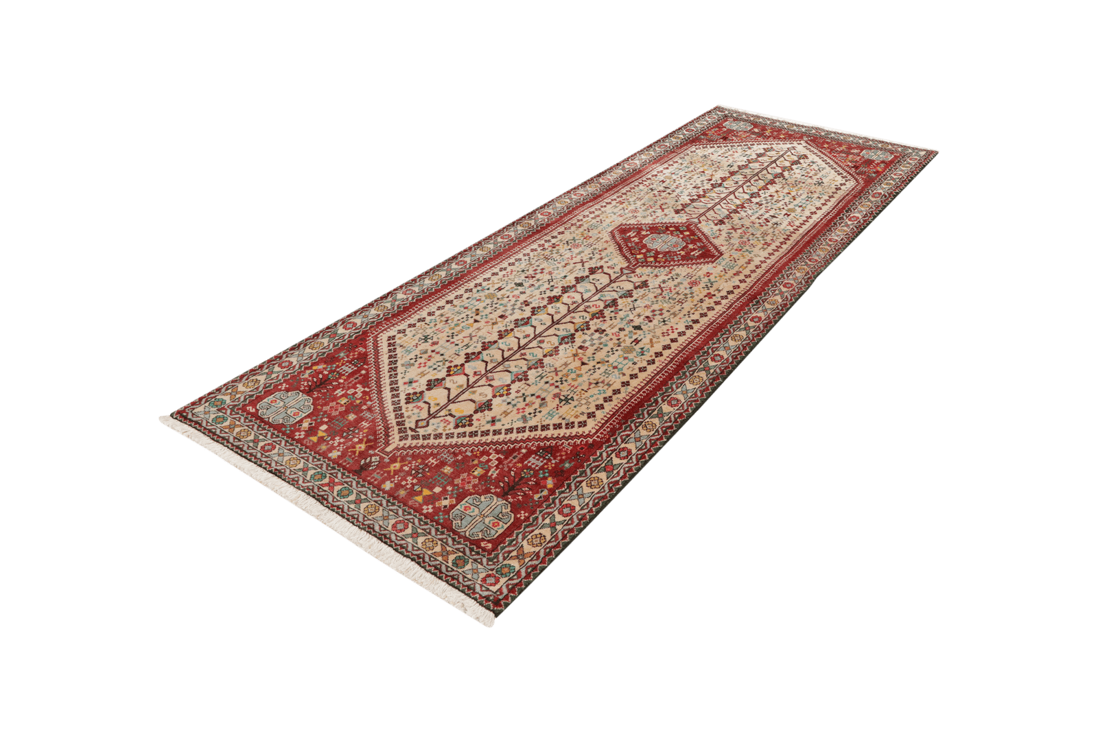 Abadeh — Hand-knotted, 105x280 cm, Beige, 100% Virgin Wool | View 5