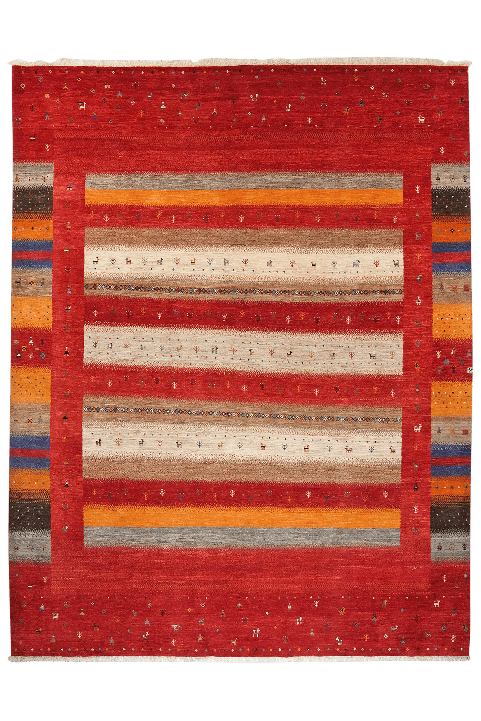 Rizbaf — Hand-knotted, 264x342 cm, Multicolor, 100% Virgin Wool | Main view