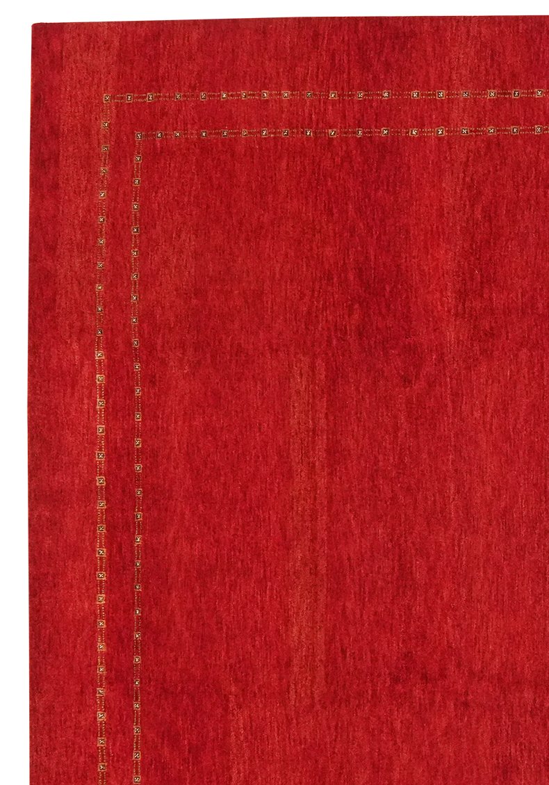 Rizbaf — Hand-knotted, 198x298 cm, Red, 100% Virgin Wool | View 3