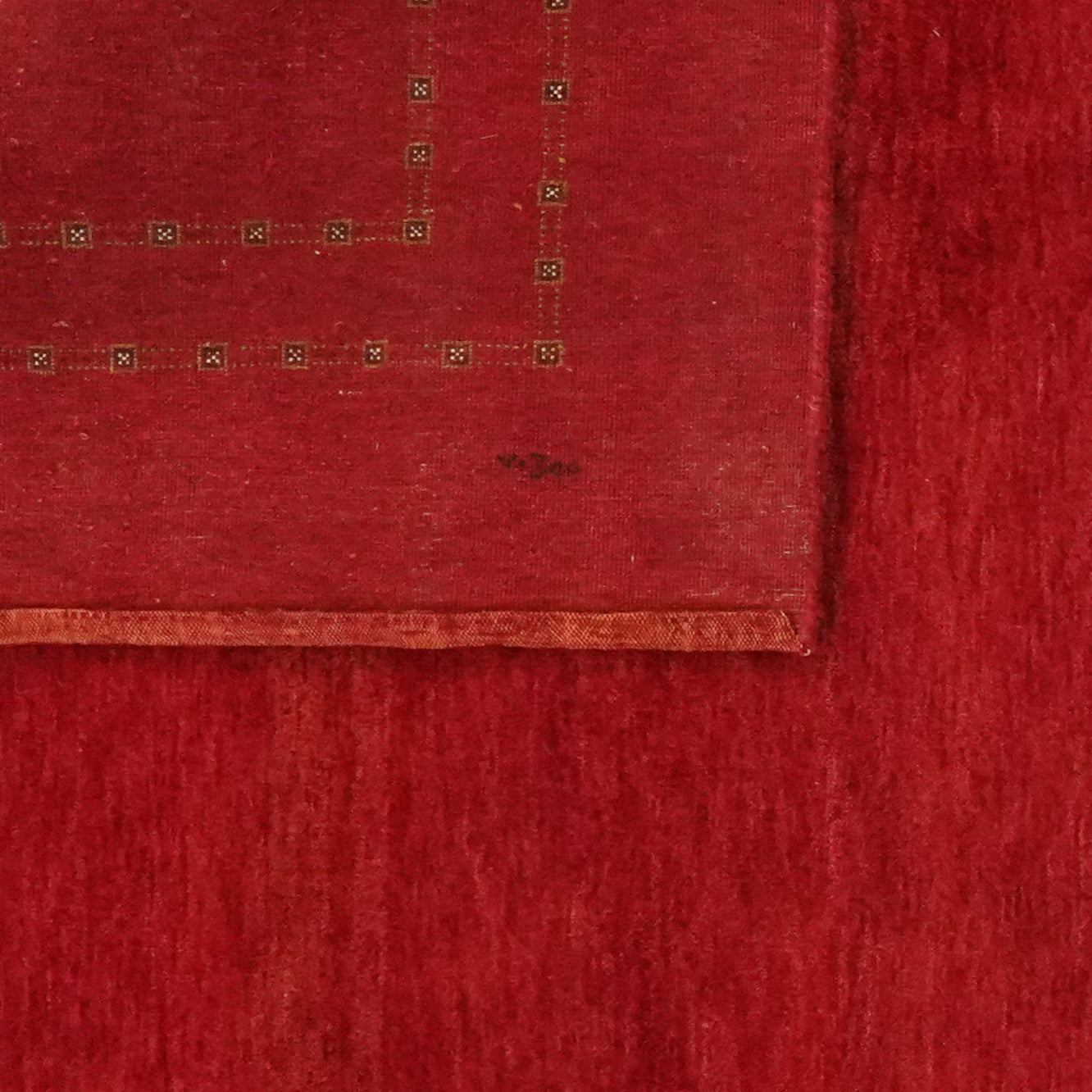 Rizbaf — Hand-knotted, 198x298 cm, Red, 100% Virgin Wool | View 6