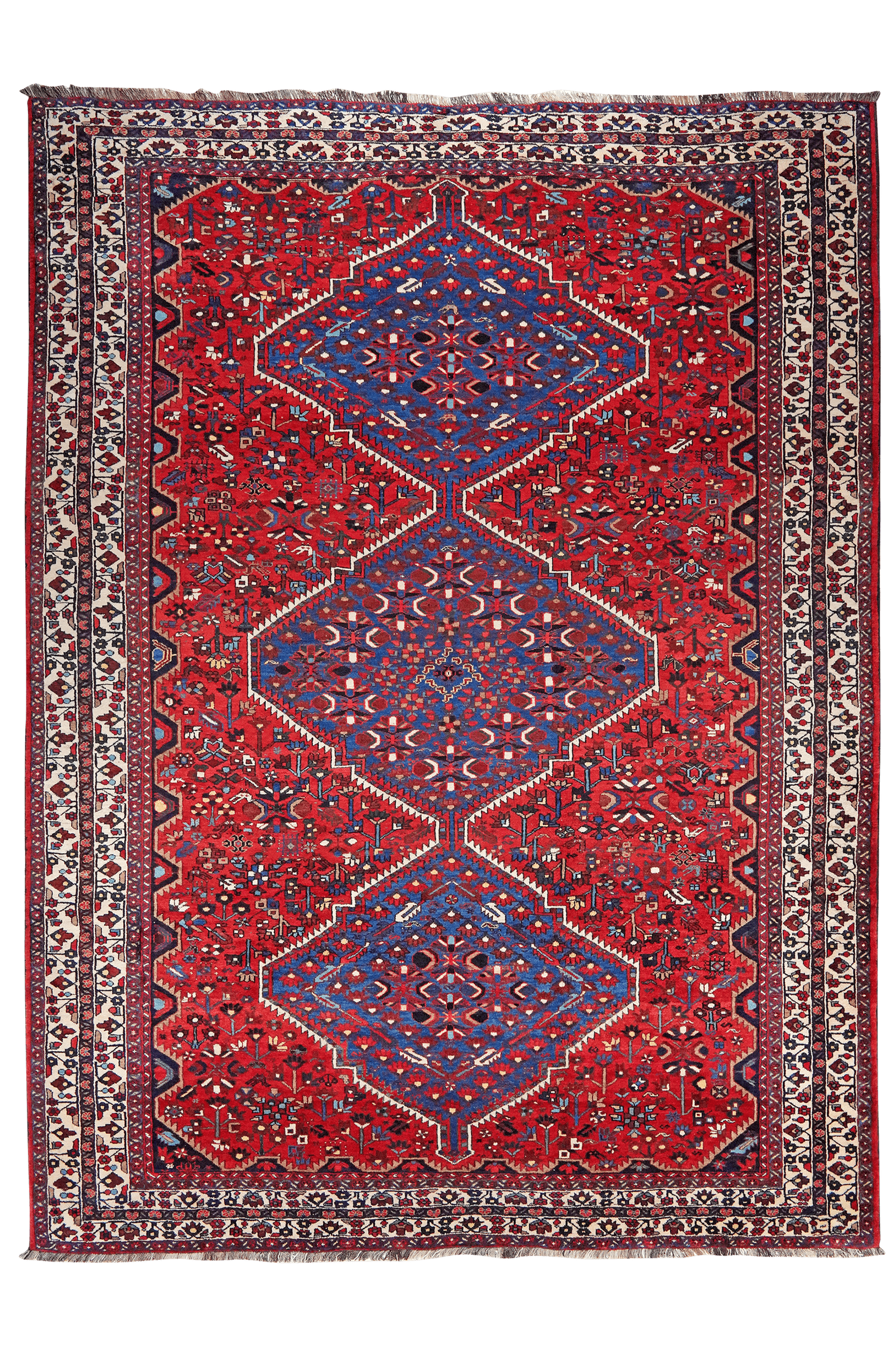 Boynat — Hand-knotted, 255x338 cm, Red, 100% Virgin Wool | Main view