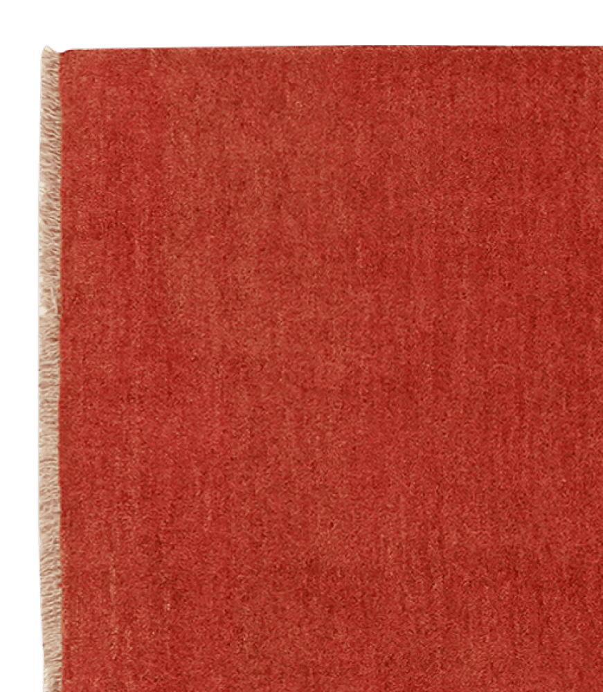 Gabbeh — Hand-knotted, 85x287 cm, Red, 100% Virgin Wool | View 3