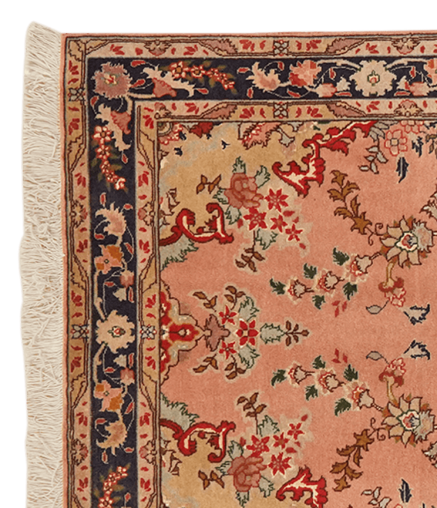 Tabriz 50 Raj — Hand-knotted, 83x196 cm, Red, 100% Virgin Wool | View 3