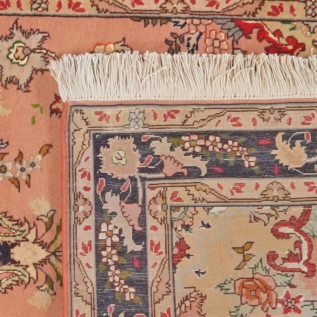 Tabriz 50 Raj — Hand-knotted, 83x196 cm, Red, 100% Virgin Wool | View 6