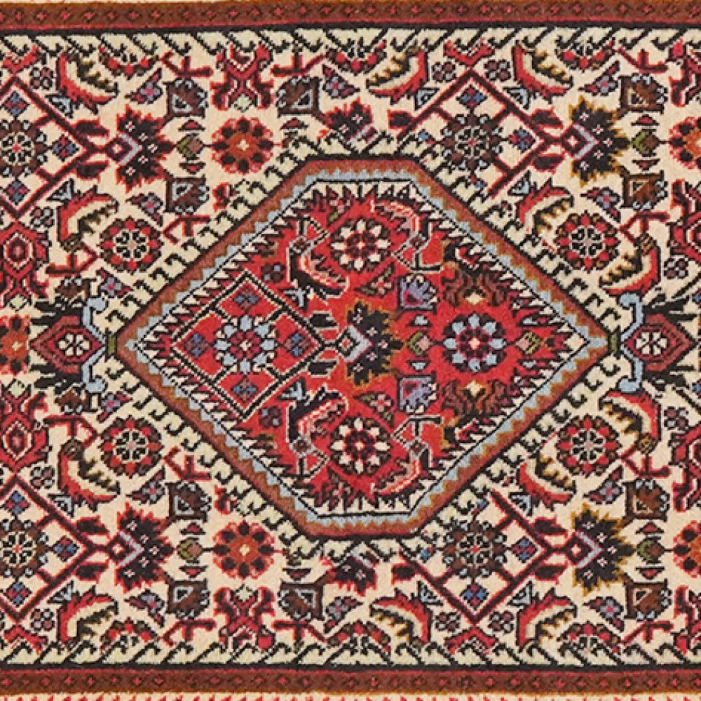 Bidjar Zandjan — Hand-knotted, 85x148 cm, Beige, 100% Virgin Wool | View 4