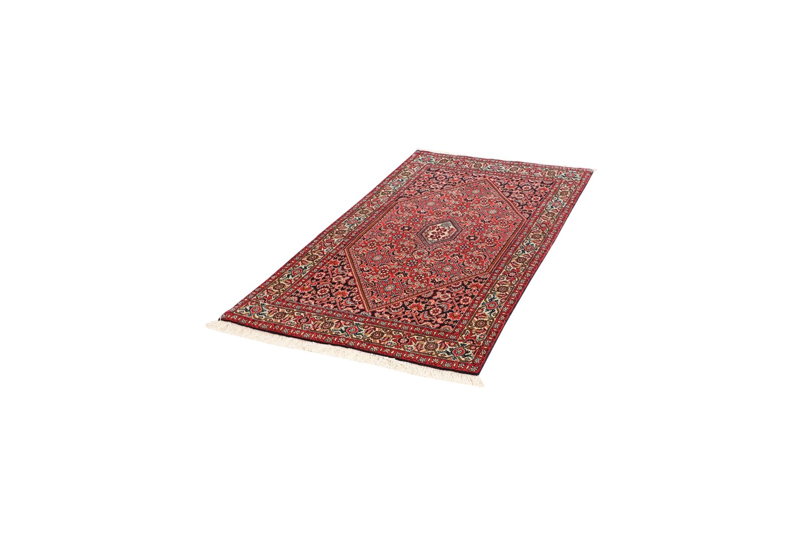 Bidjar Zandjan — Hand-knotted, 83x157 cm, Red, 100% Virgin Wool | View 5