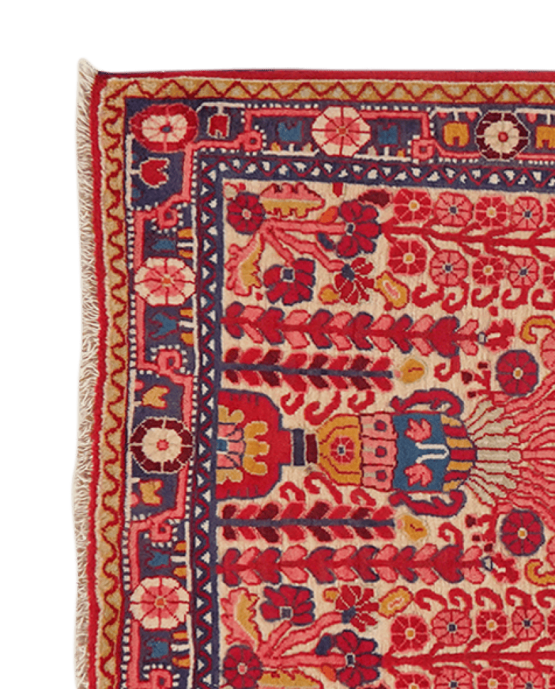 Djozan — Hand-knotted, 65x101 cm, Beige, 100% Virgin Wool | View 3