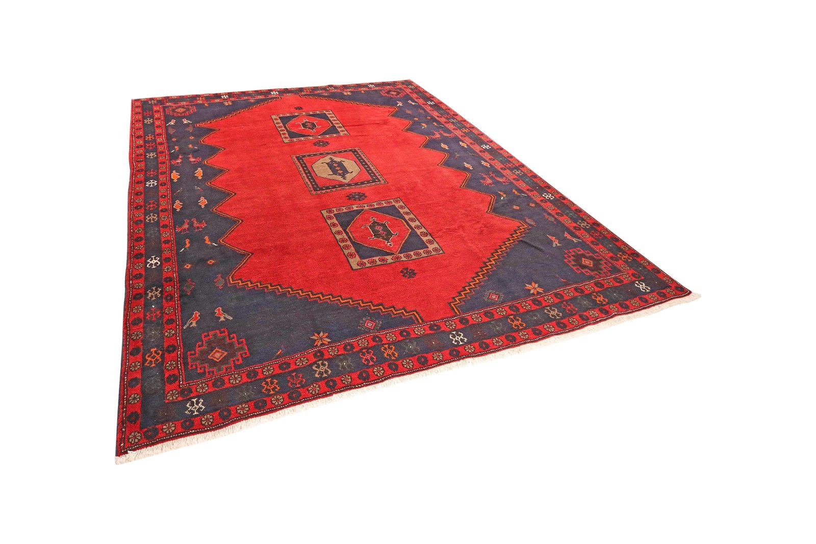 Kelardasht — Hand-knotted, 256x294 cm, Red, 100% Virgin Wool | View 5