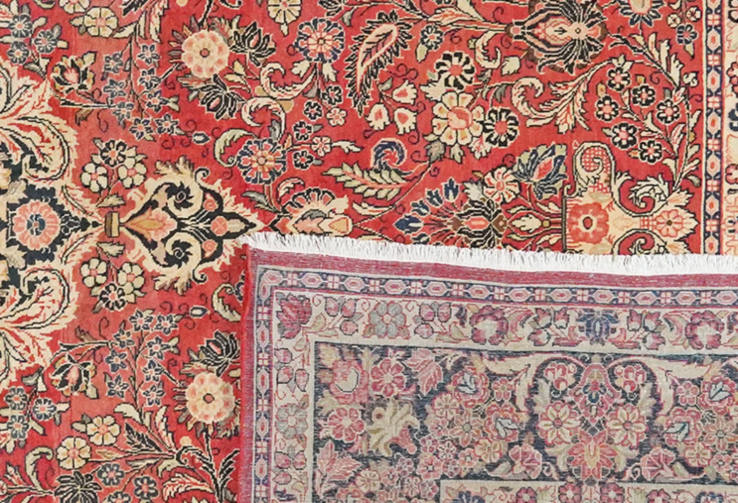 Mohadjeran — Hand-knotted, 268x365 cm, Red, 100% Virgin Wool | View 6
