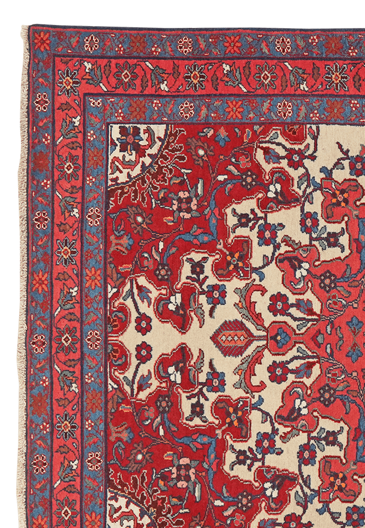 Tafresh — Hand-knotted, 141x196 cm, Beige, 100% Virgin Wool | View 3