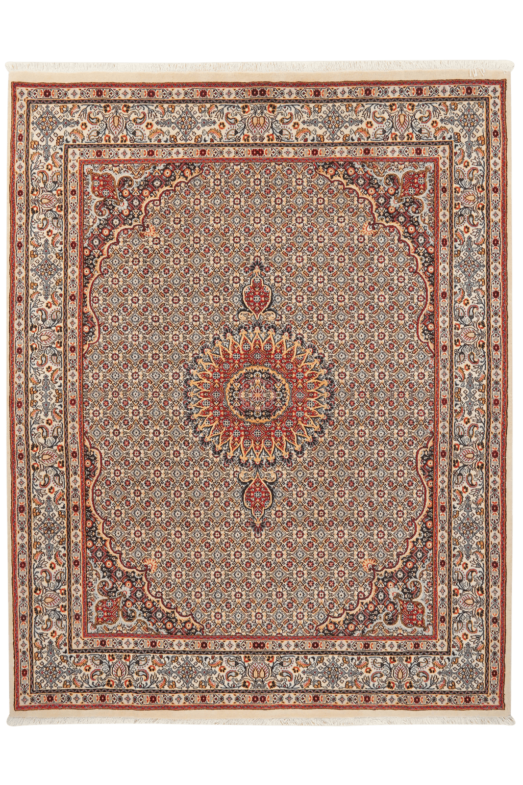 Moud Mahi — Hand-knotted, 194x251 cm, Brown, 100% Virgin Wool | Main view