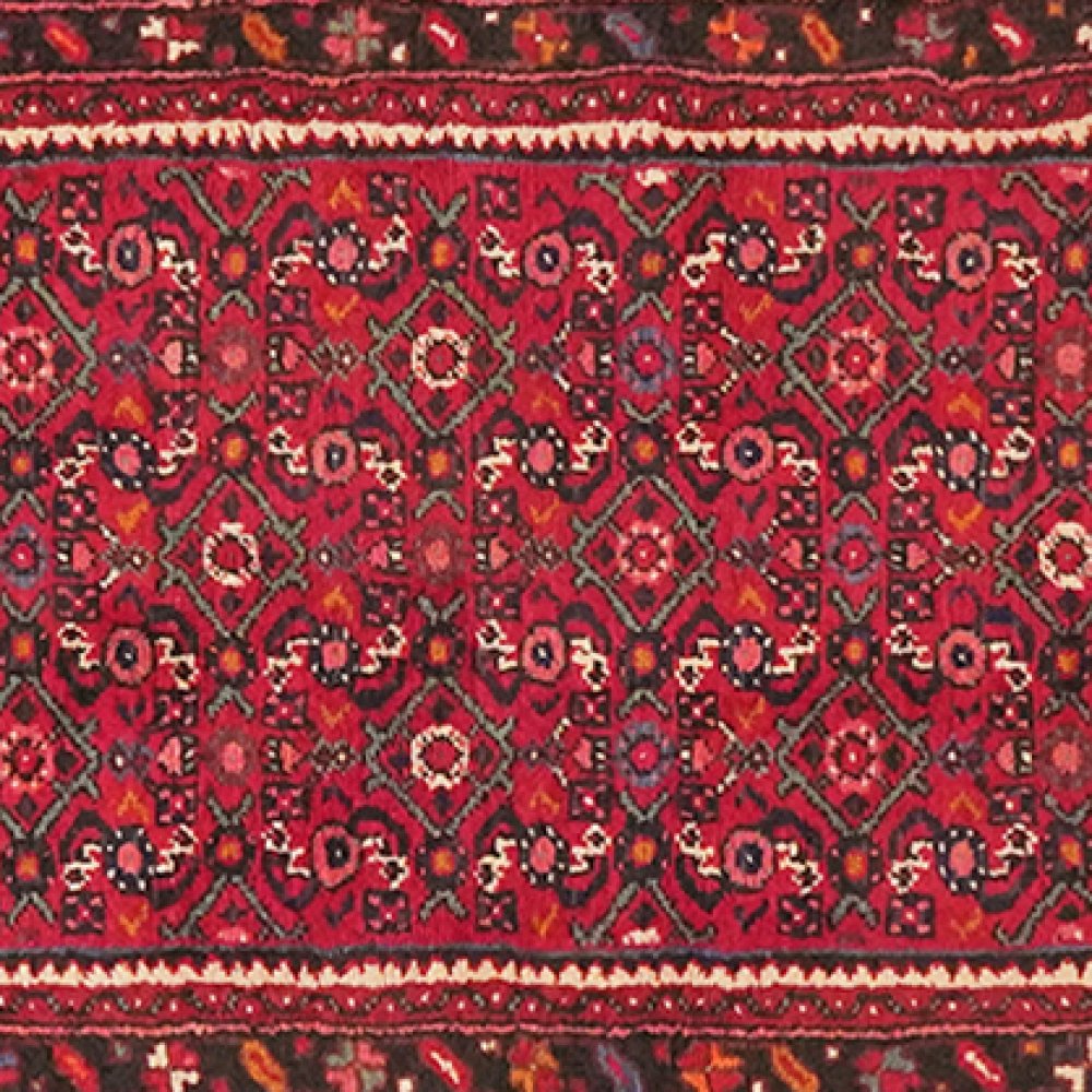 Hosseinabad — Hand-knotted, 78x2070 cm, Red, 100% Virgin Wool | View 4
