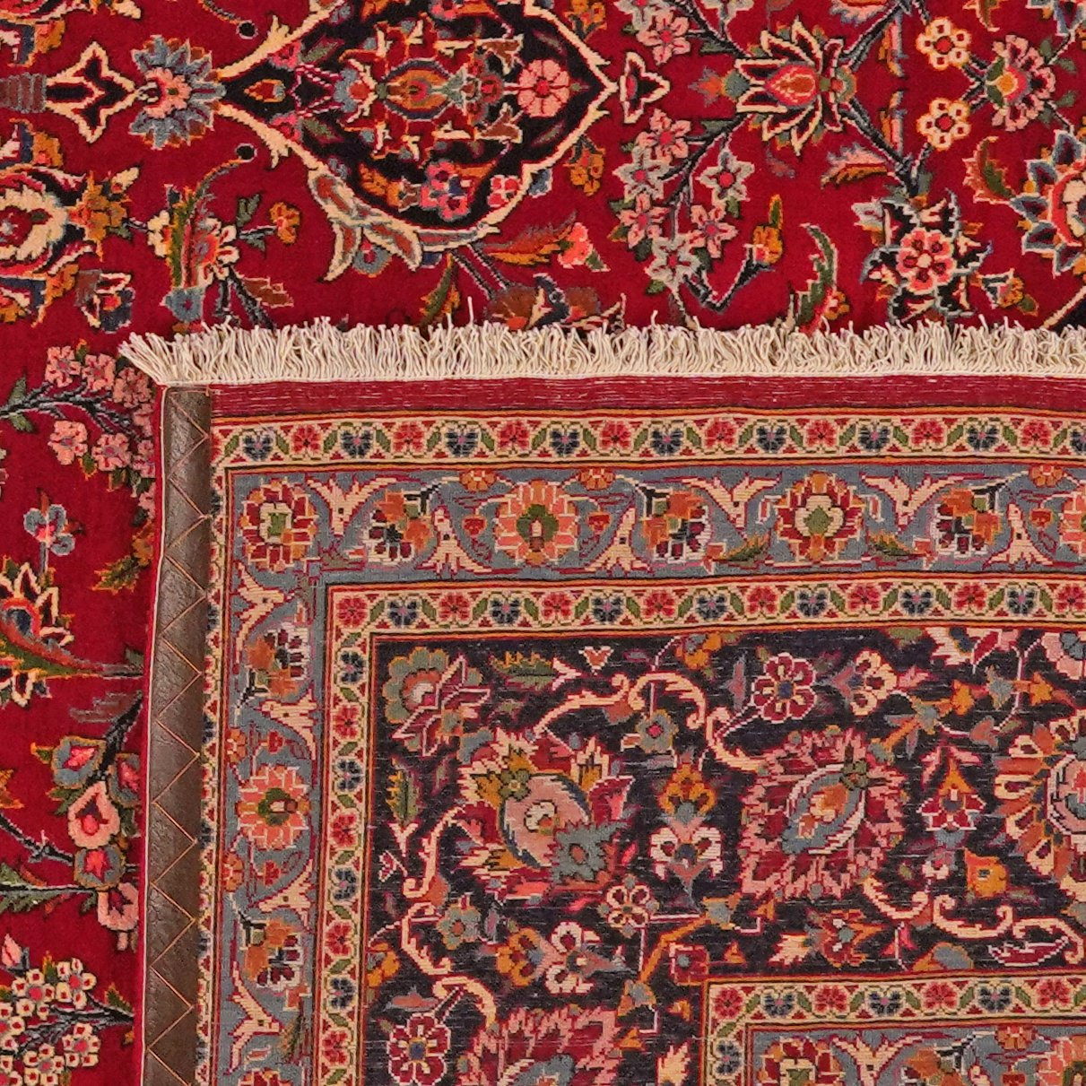 Kashan — Hand-knotted, 274x389 cm, Red, 100% Virgin Wool | View 6