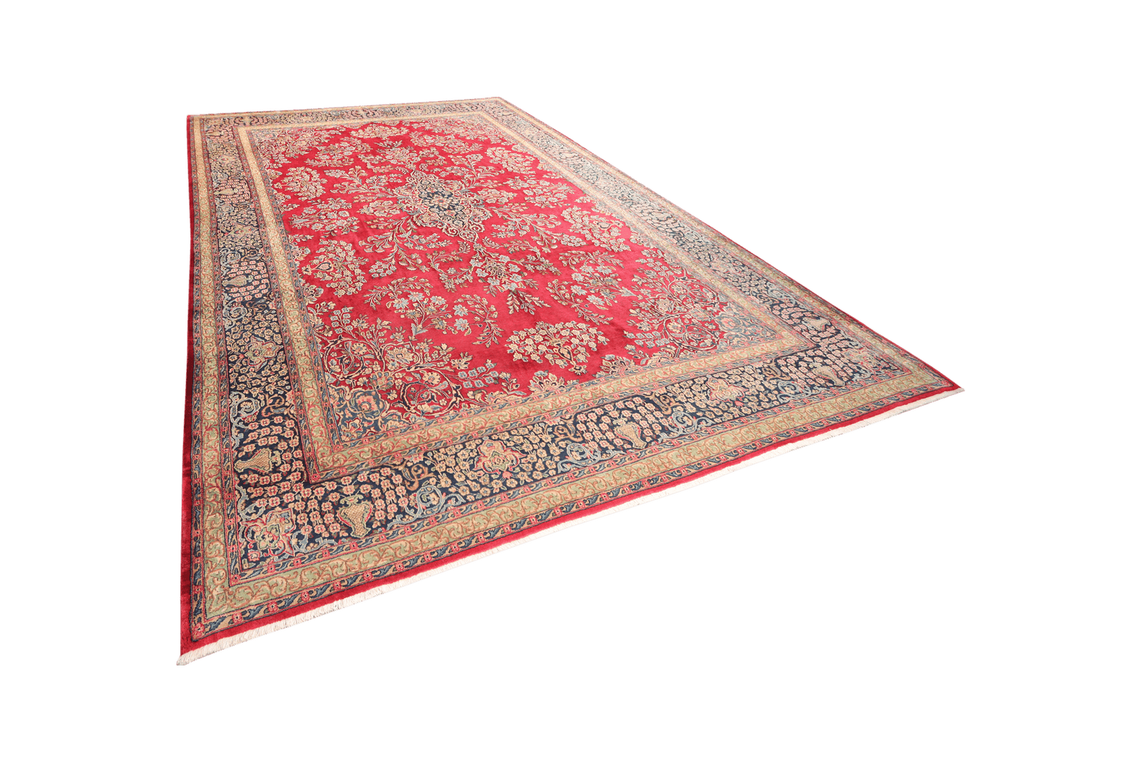 Kirman — Hand-knotted, 296x416 cm, Red, 100% Virgin Wool | View 5