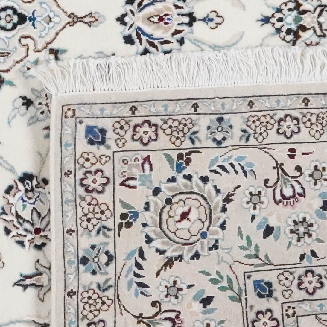 Nain 9La — Hand-knotted, 204x301 cm, Beige, 100% Virgin Wool | View 6