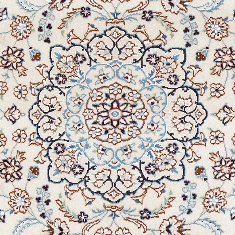 Nain 9La — Hand-knotted, 100x151 cm, Beige, 100% Virgin Wool | View 4