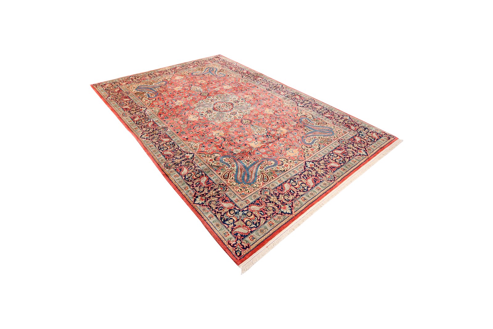Sarough — Hand-knotted, 200x303 cm, Red, 100% Virgin Wool | View 5