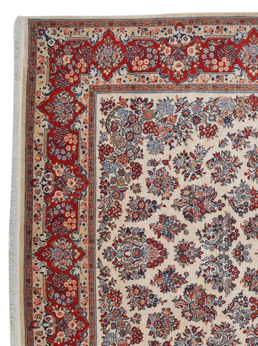 Sarough — Hand-knotted, 260x340 cm, Beige, 100% Virgin Wool | View 3