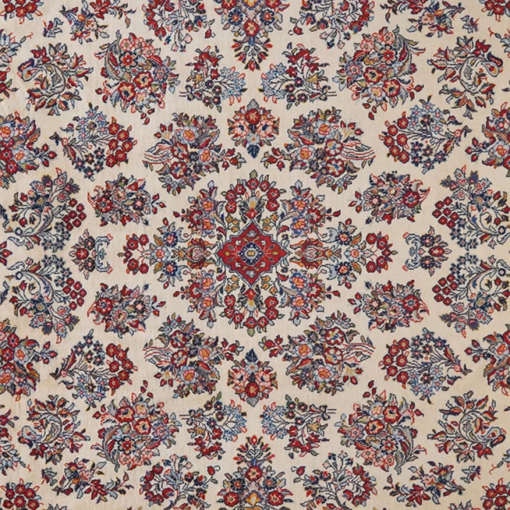 Sarough — Hand-knotted, 260x340 cm, Beige, 100% Virgin Wool | View 4