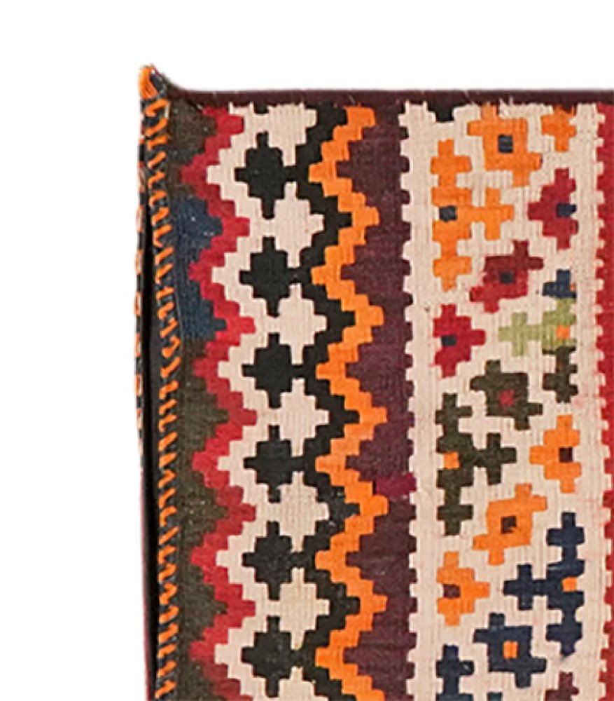 Kelim Kissen — Handmade, 43x53 cm, Red, 100% Virgin Wool | View 3