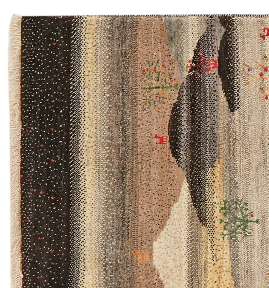 Rizbaf — Hand-knotted, 77x198 cm, Beige, 100% Virgin Wool | View 3