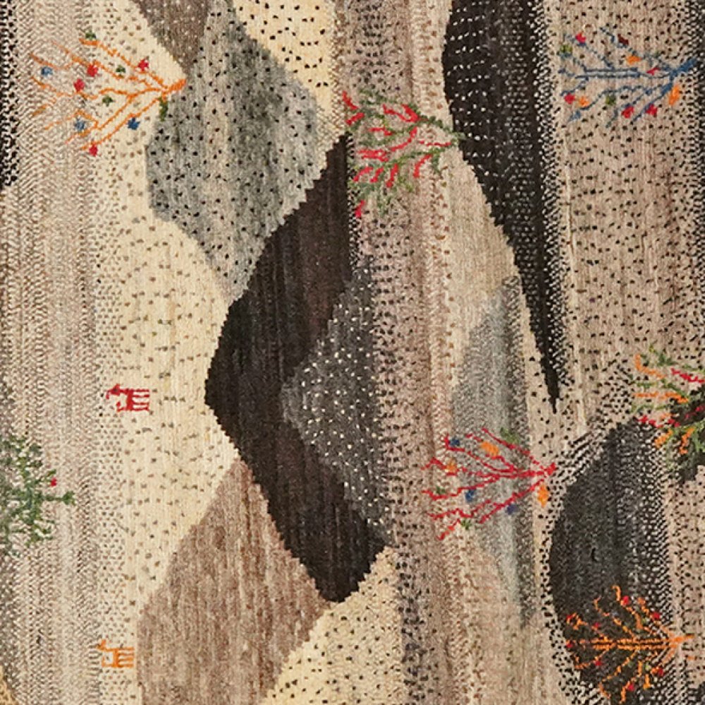 Rizbaf — Hand-knotted, 77x198 cm, Beige, 100% Virgin Wool | View 4