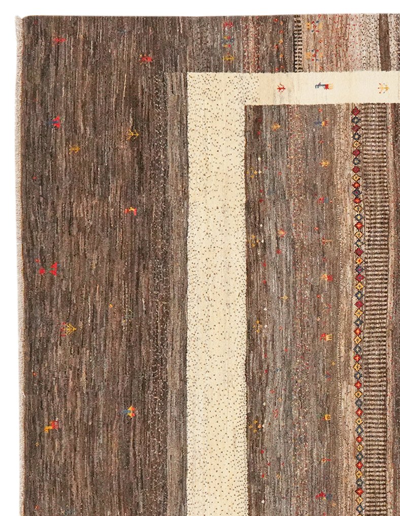 Rizbaf — Hand-knotted, 256x297 cm, Brown, 100% Virgin Wool | View 3