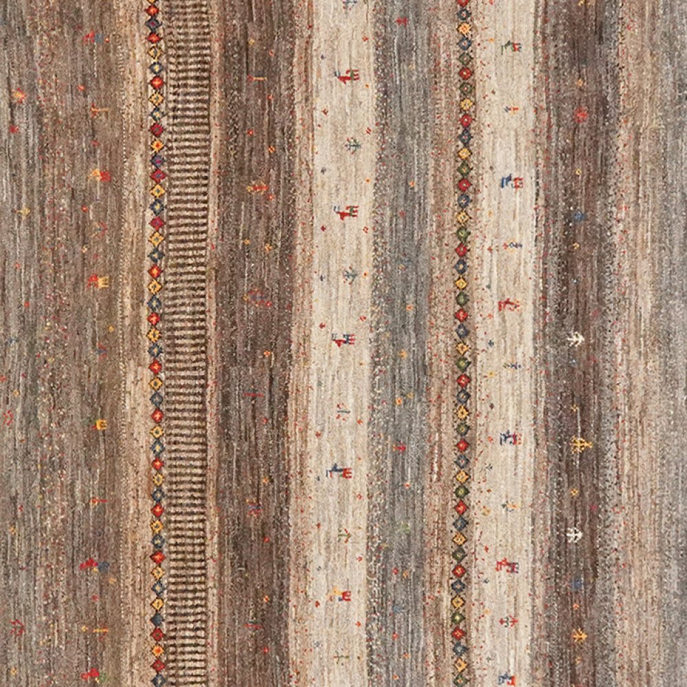 Rizbaf — Hand-knotted, 256x297 cm, Brown, 100% Virgin Wool | View 4