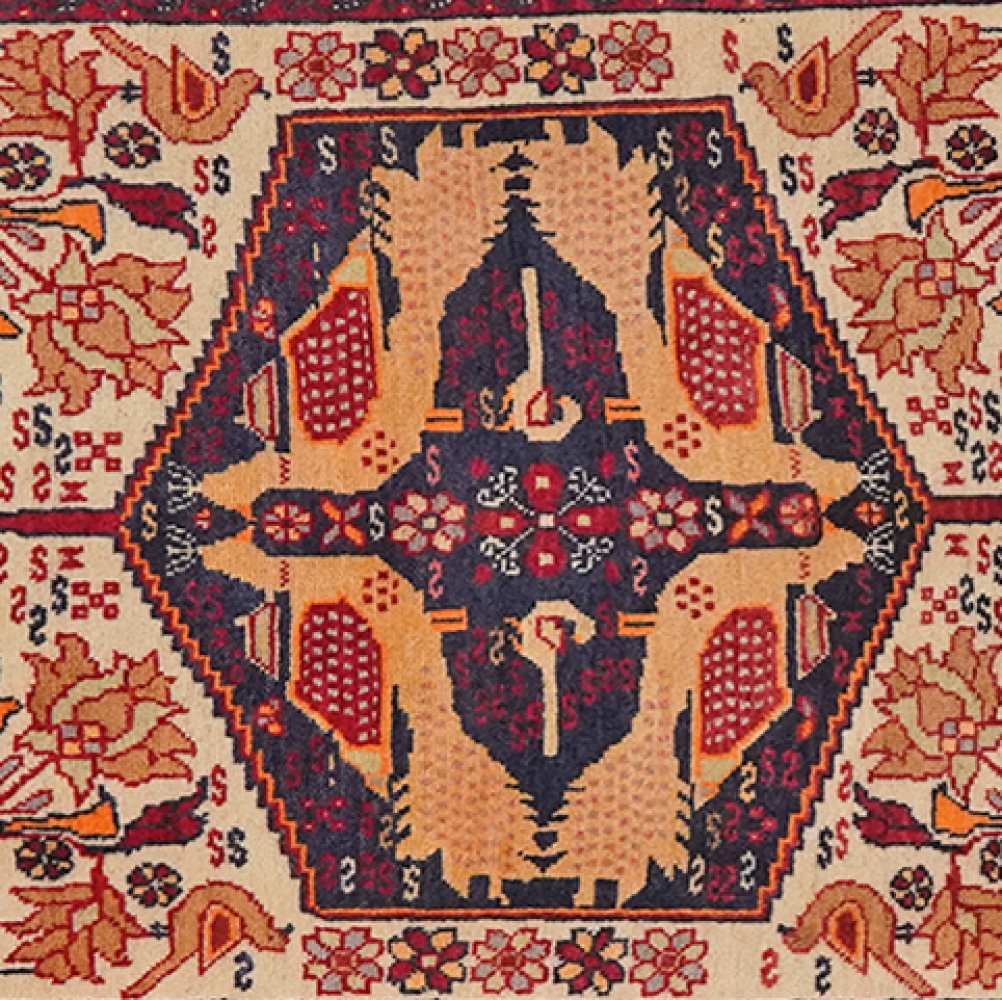 Belutch — Hand-knotted, 66x89 cm, Beige, 100% Virgin Wool | View 4