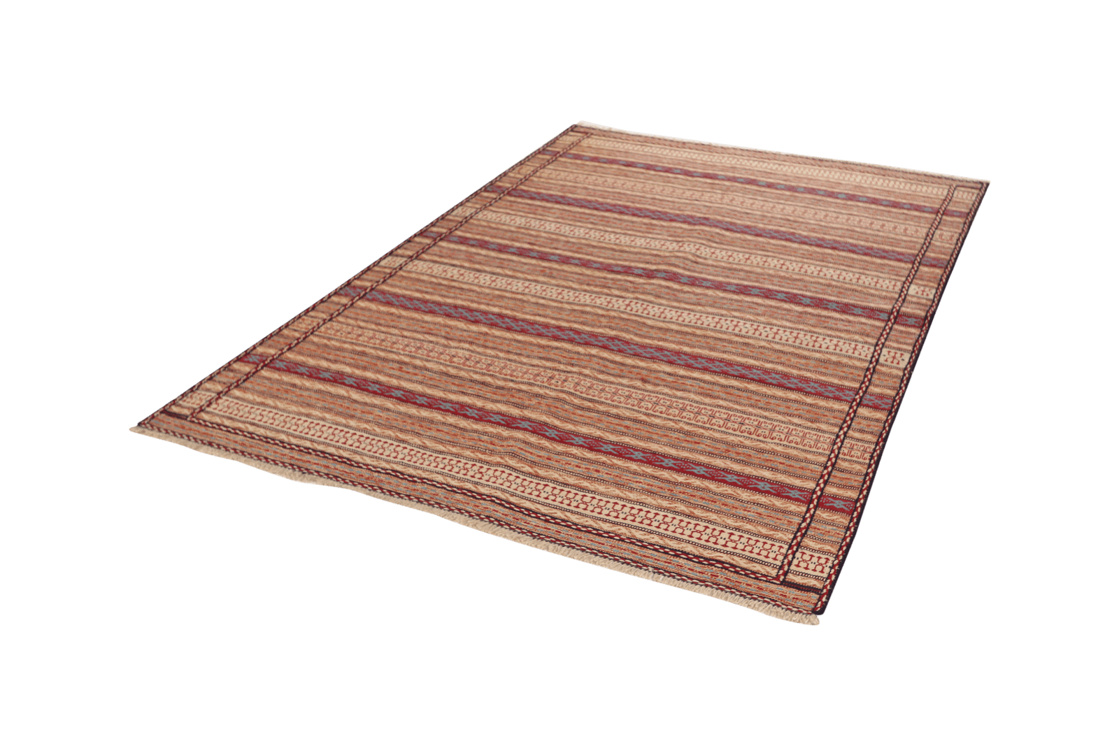 Kelim Kordi — Handmade, 164x237 cm, Brown, 100% Virgin Wool | View 5