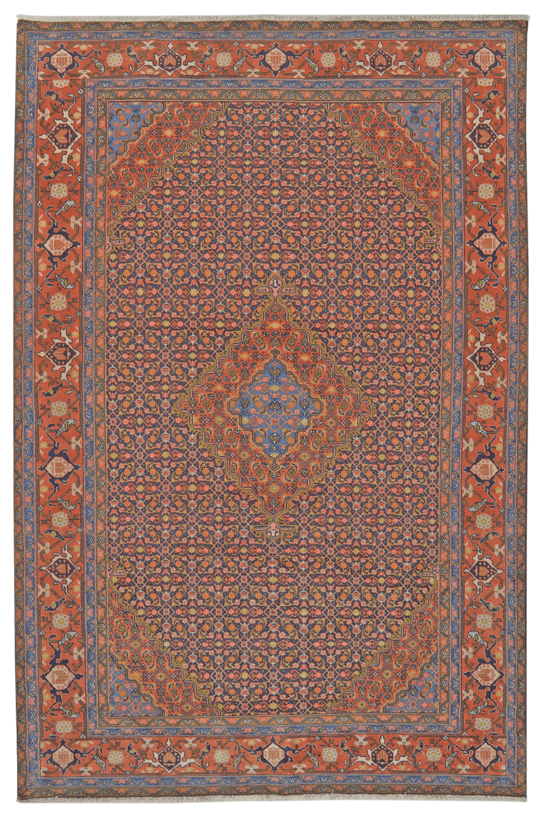 Ardebil — Hand-knotted, 194x294 cm, Blue, 100% Virgin Wool | Main view