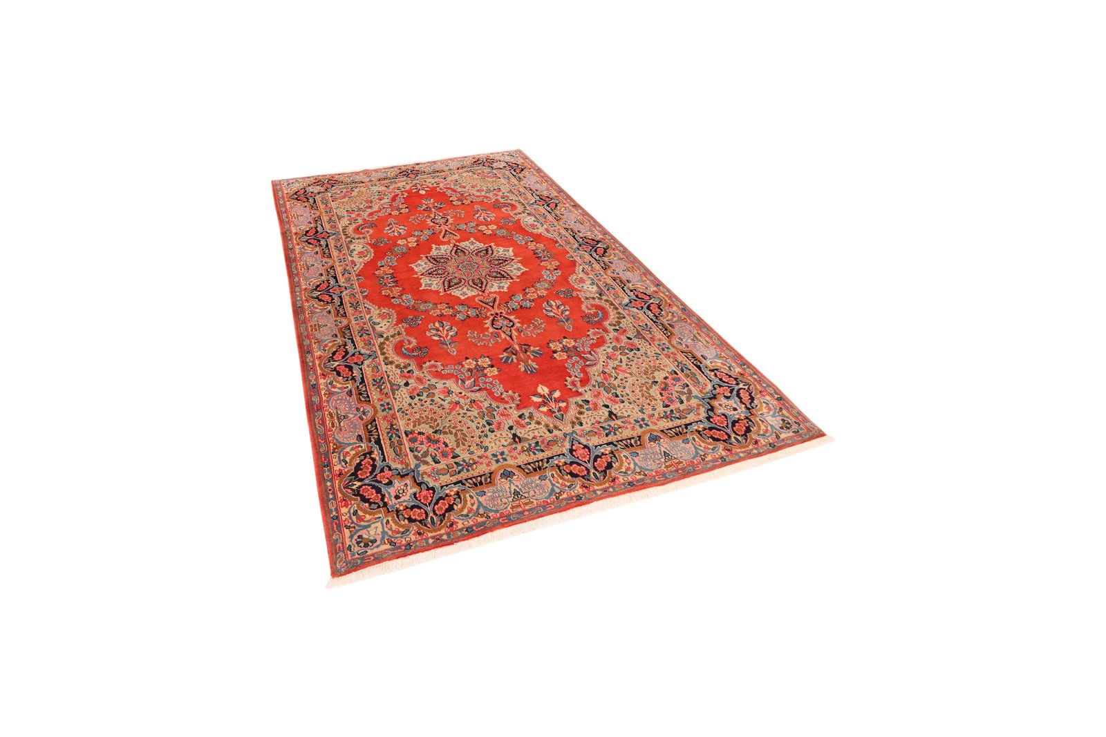Ravar — Hand-knotted, 142x230 cm, Red, 100% Virgin Wool | View 5