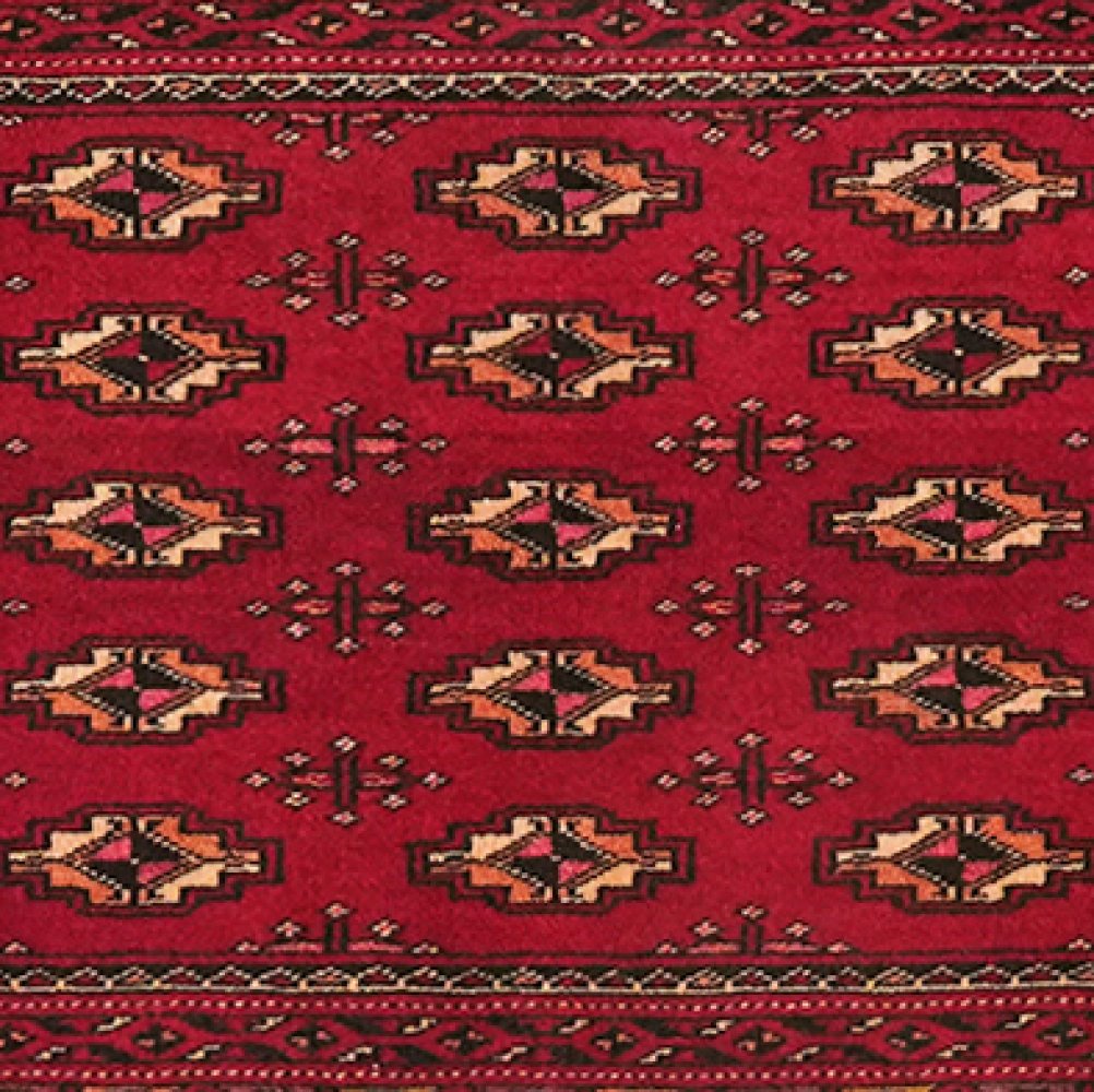Belutch — Hand-knotted, 130x64 cm, Red, 100% Virgin Wool | View 4