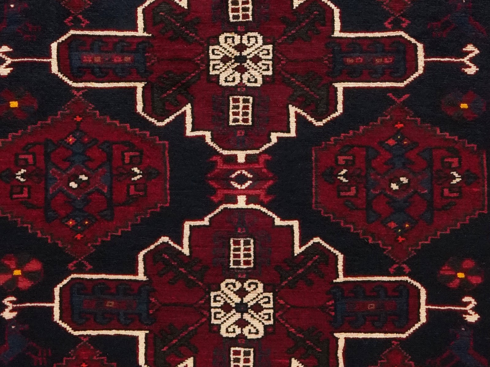 Shahsavan — Hand-knotted, 124x200 cm, Blue, 100% Virgin Wool | View 4