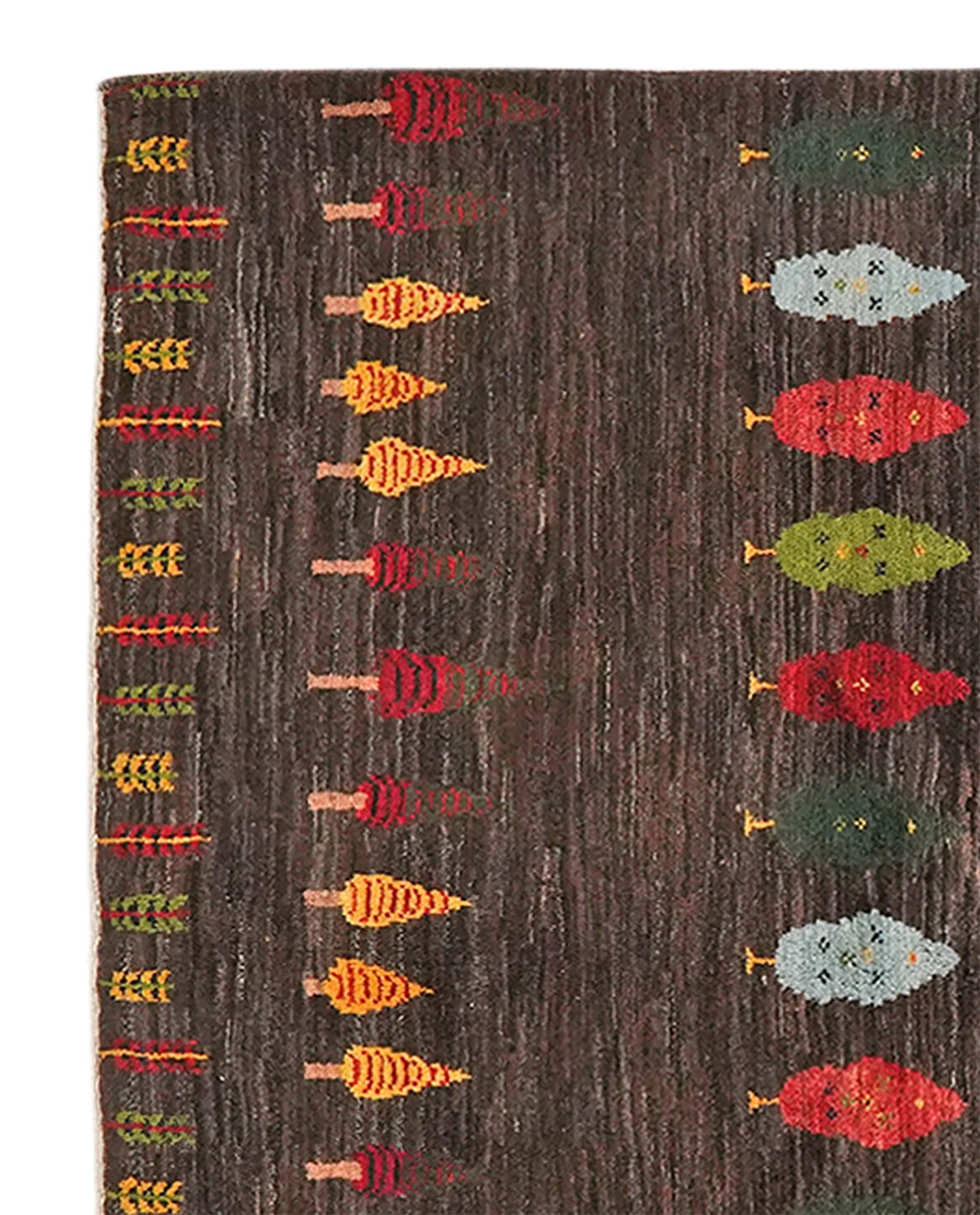 Gabbeh Sonnat — Hand-knotted, 155x204 cm, Brown, 100% Virgin Wool | View 3