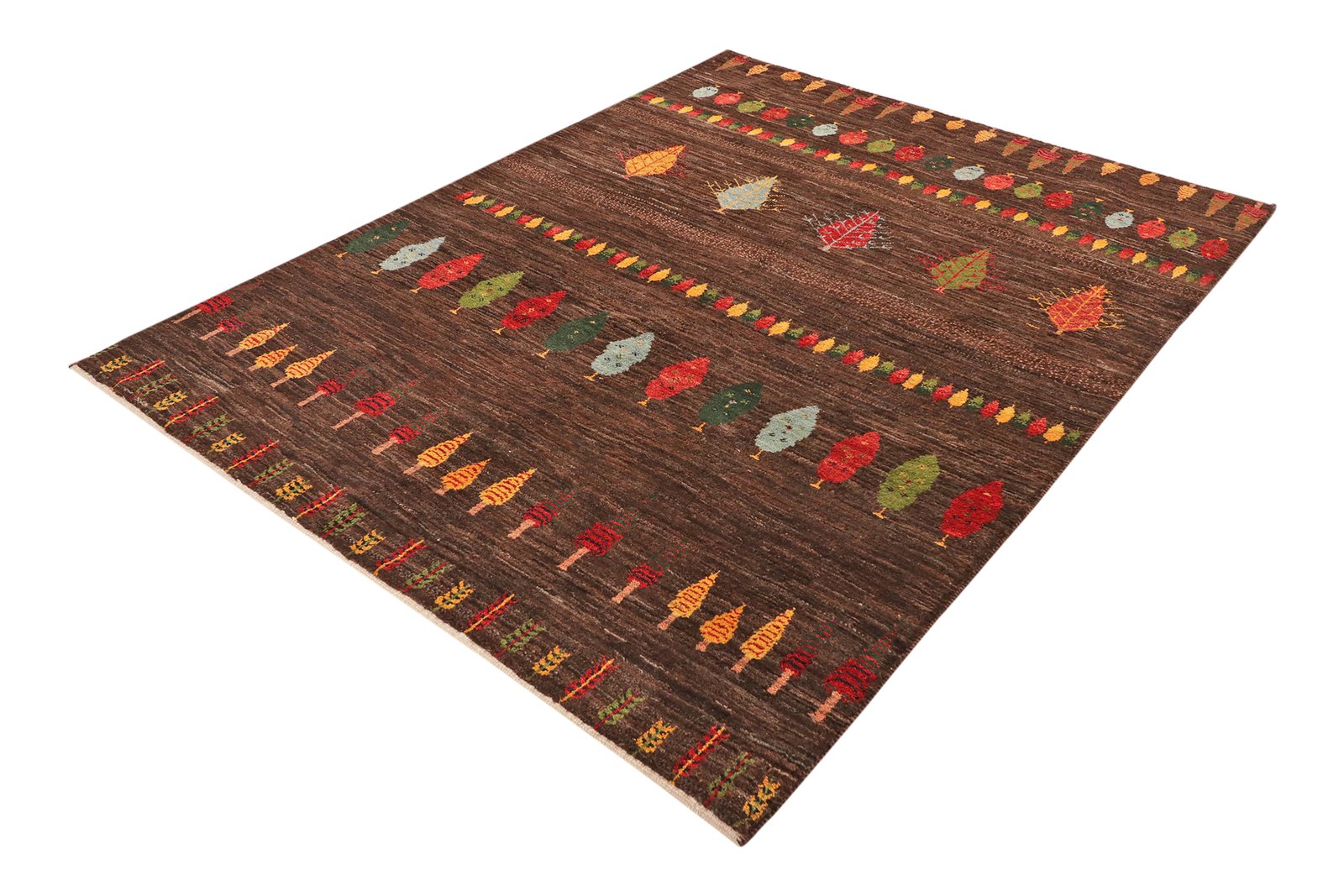 Gabbeh Sonnat — Hand-knotted, 155x204 cm, Brown, 100% Virgin Wool | View 5