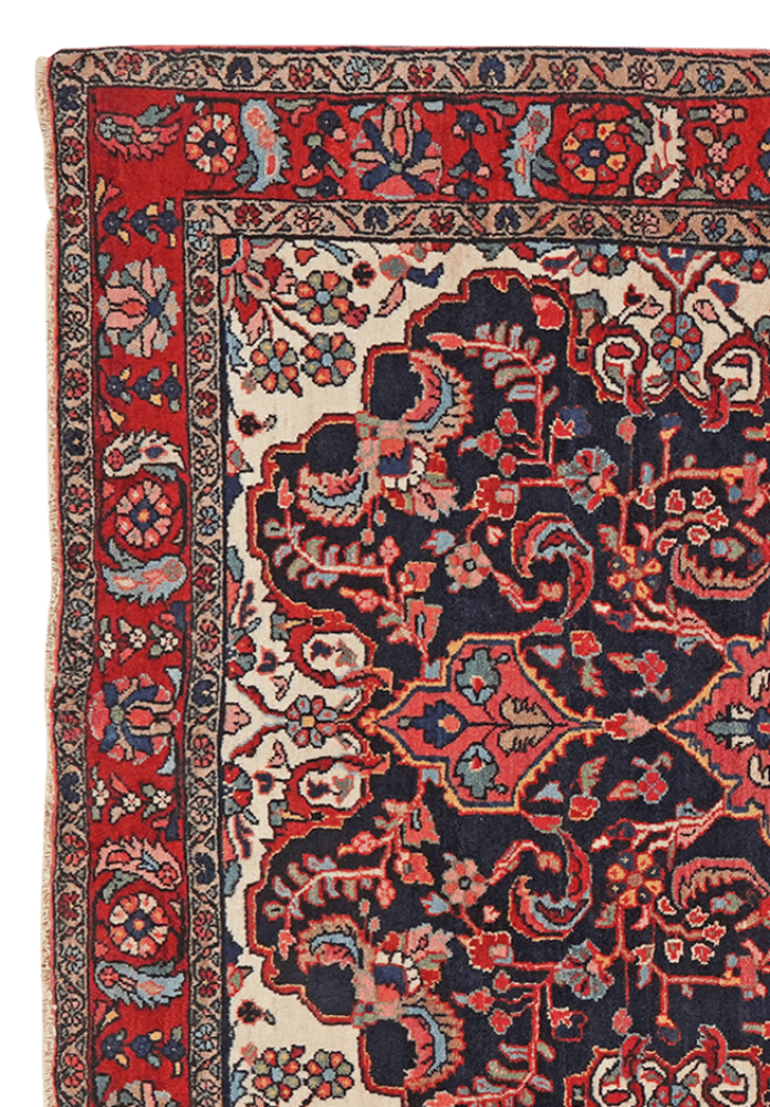 Mohadjeran — Hand-knotted, 128x200 cm, Blue, 100% Virgin Wool | View 3