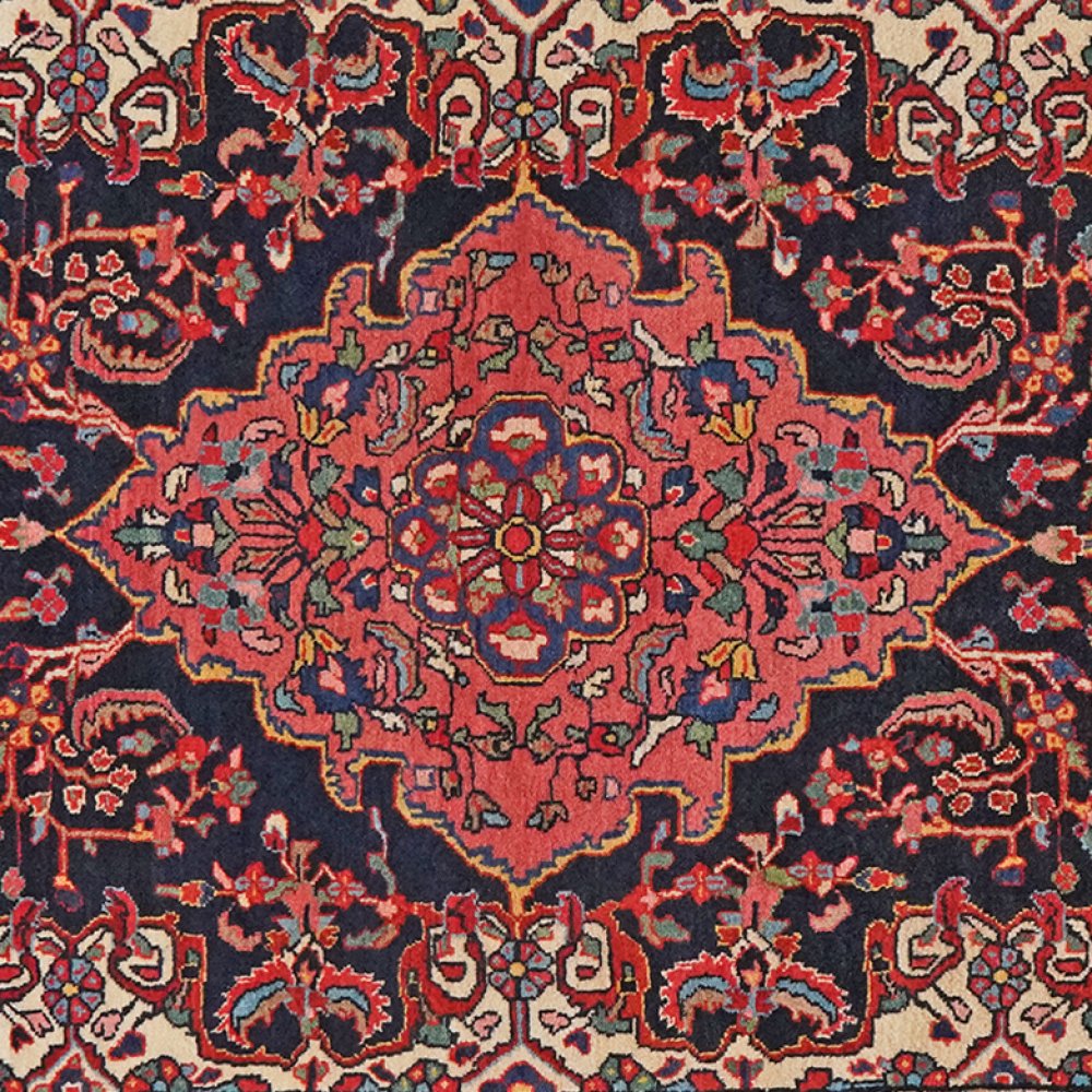 Mohadjeran — Hand-knotted, 128x200 cm, Blue, 100% Virgin Wool | View 4