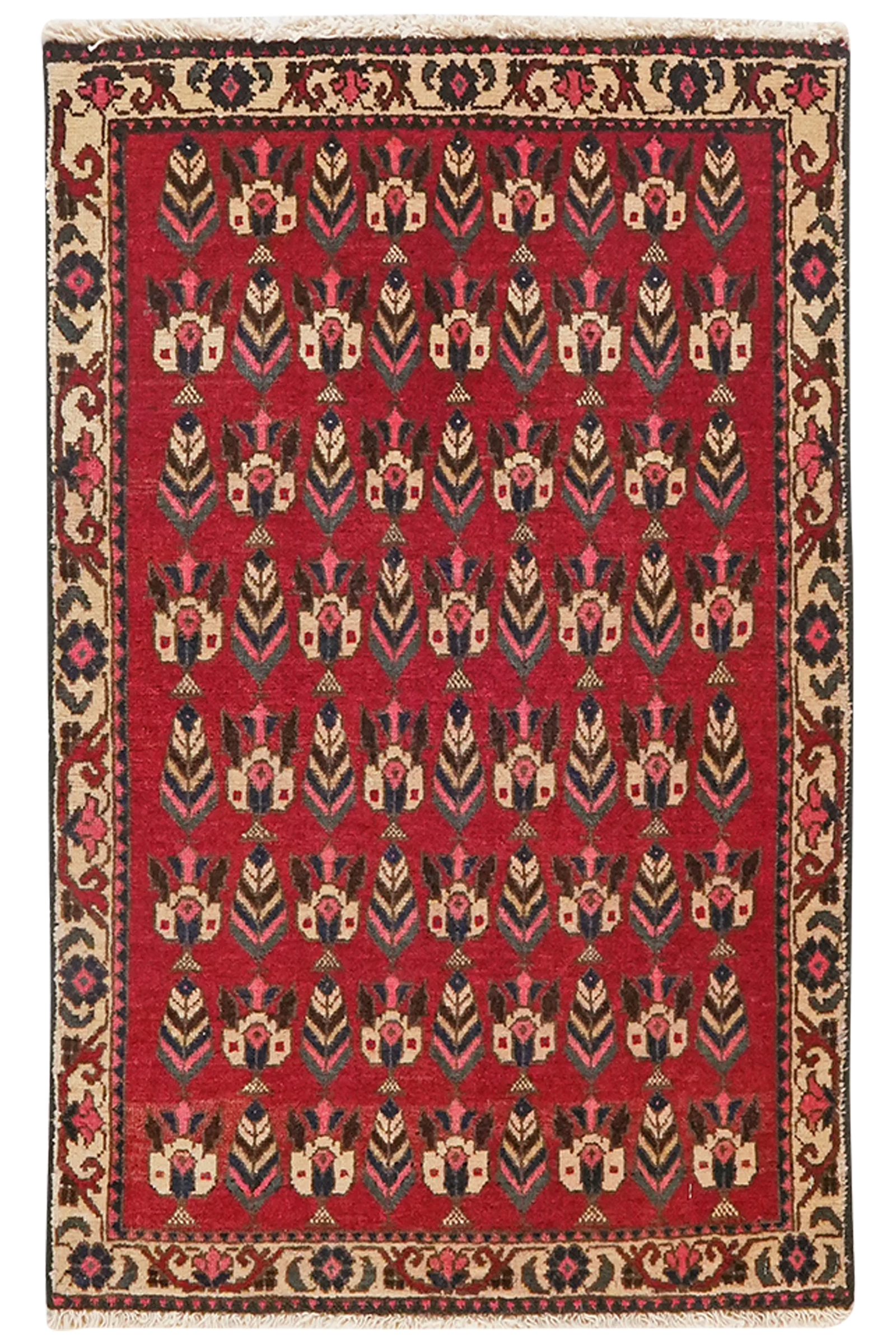 Abadeh — Handgefertigt, 96x62 cm, Beige, 100% Virgin Wool | Main view