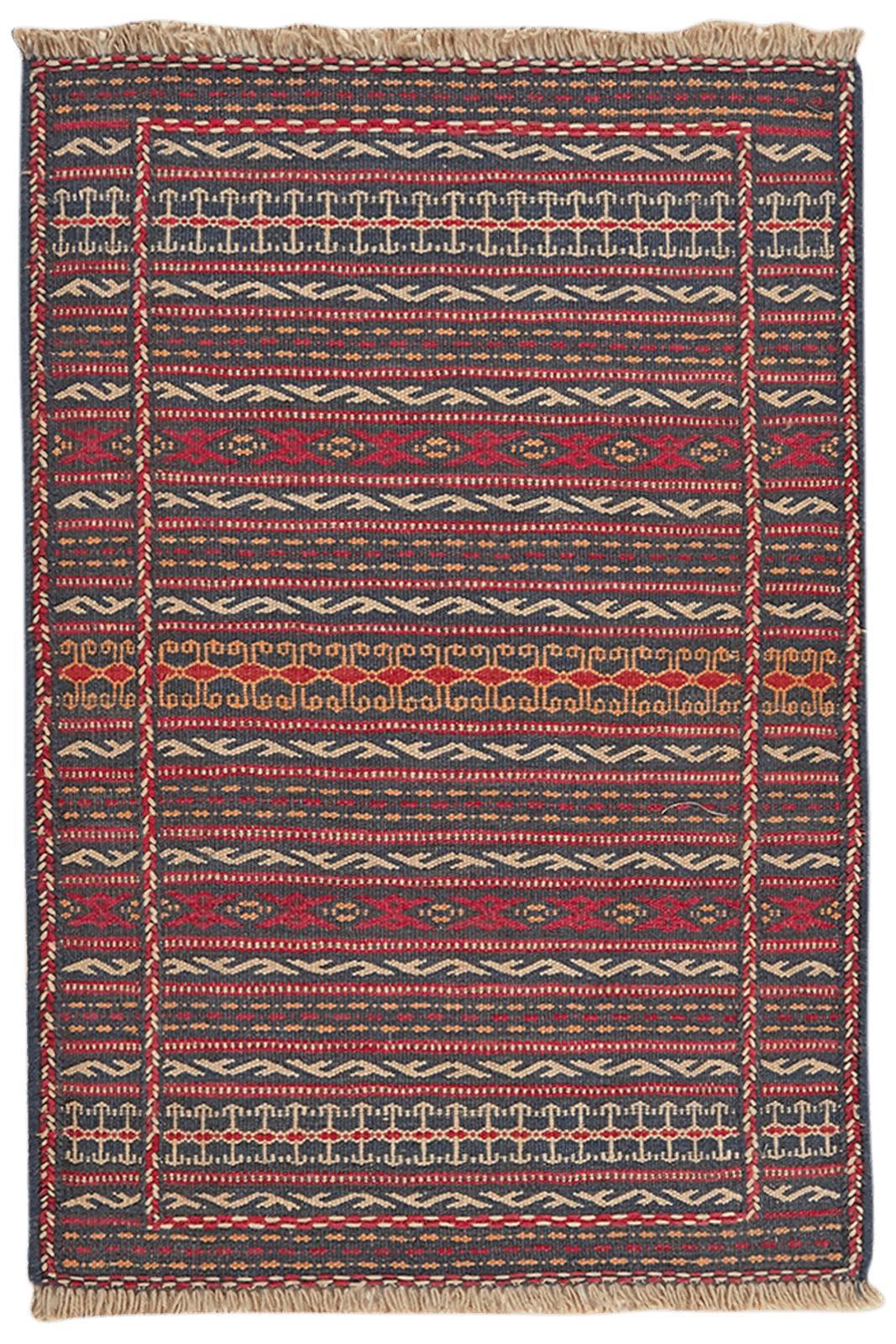 Kelim Kordi — Handmade, 62x91 cm, Multicolor, 100% Virgin Wool | Main view