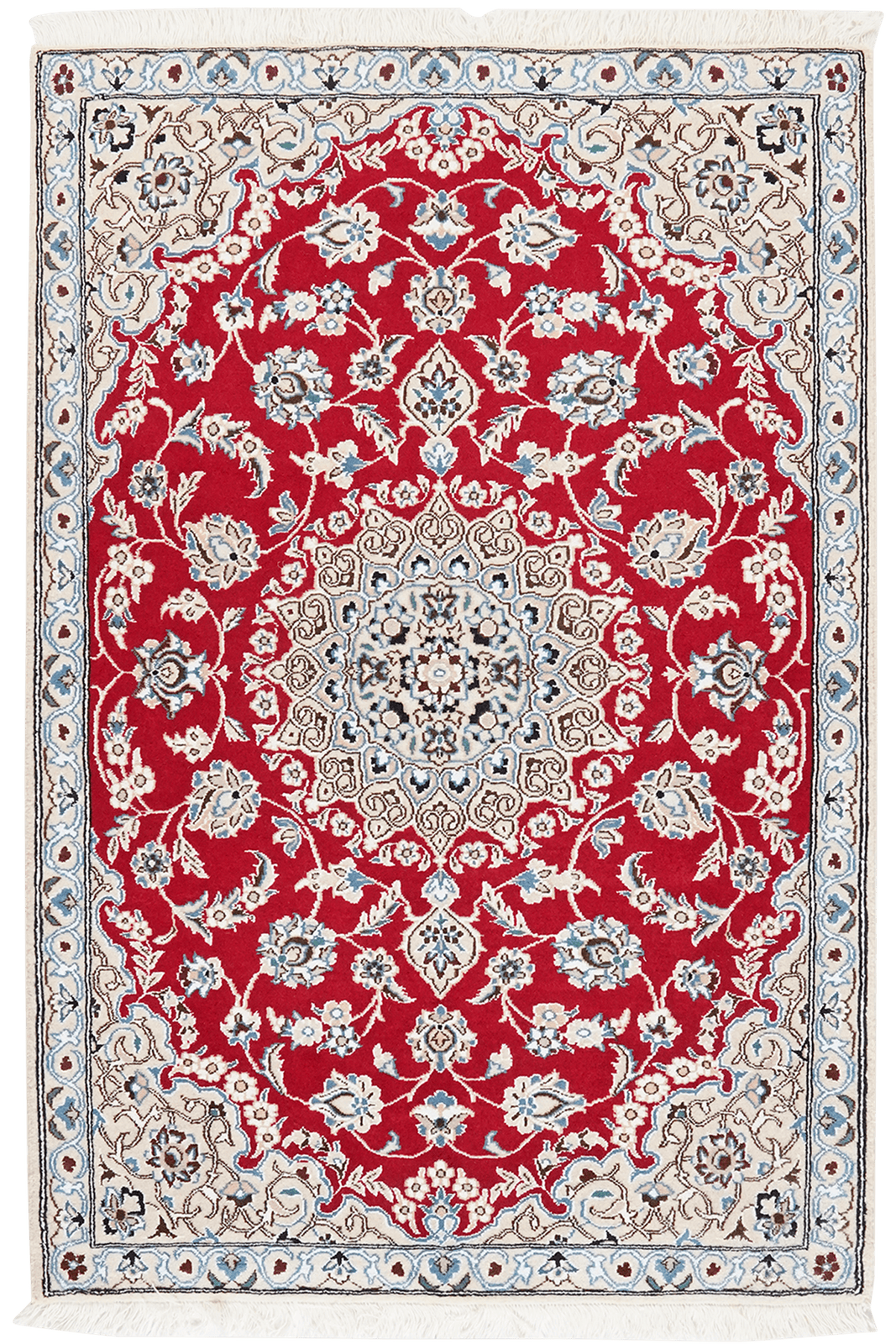 Nain 9La — Hand-knotted, 91x137 cm, Red, 100% Virgin Wool | Main view