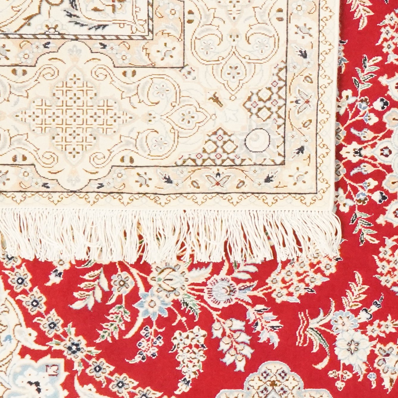 Nain 6La — Hand-knotted, 129x193 cm, Red, 100% Virgin Wool | View 6