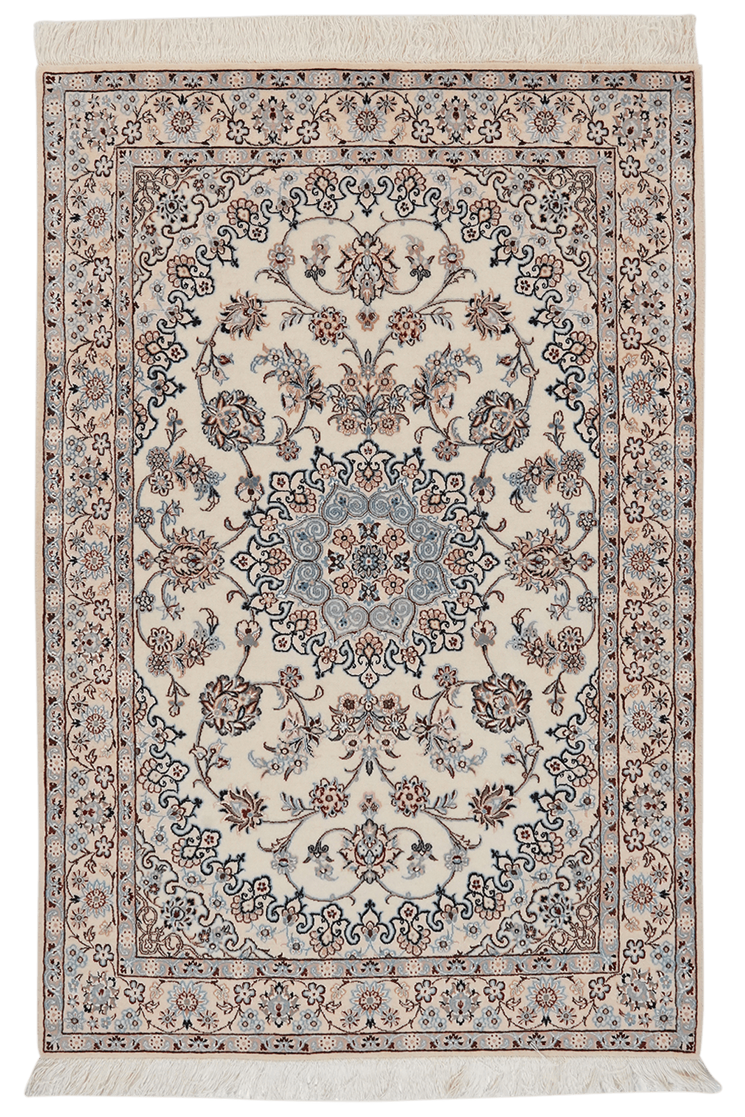 Nain 6La — Hand-knotted, 98x146 cm, Beige, 100% Virgin Wool | Main view