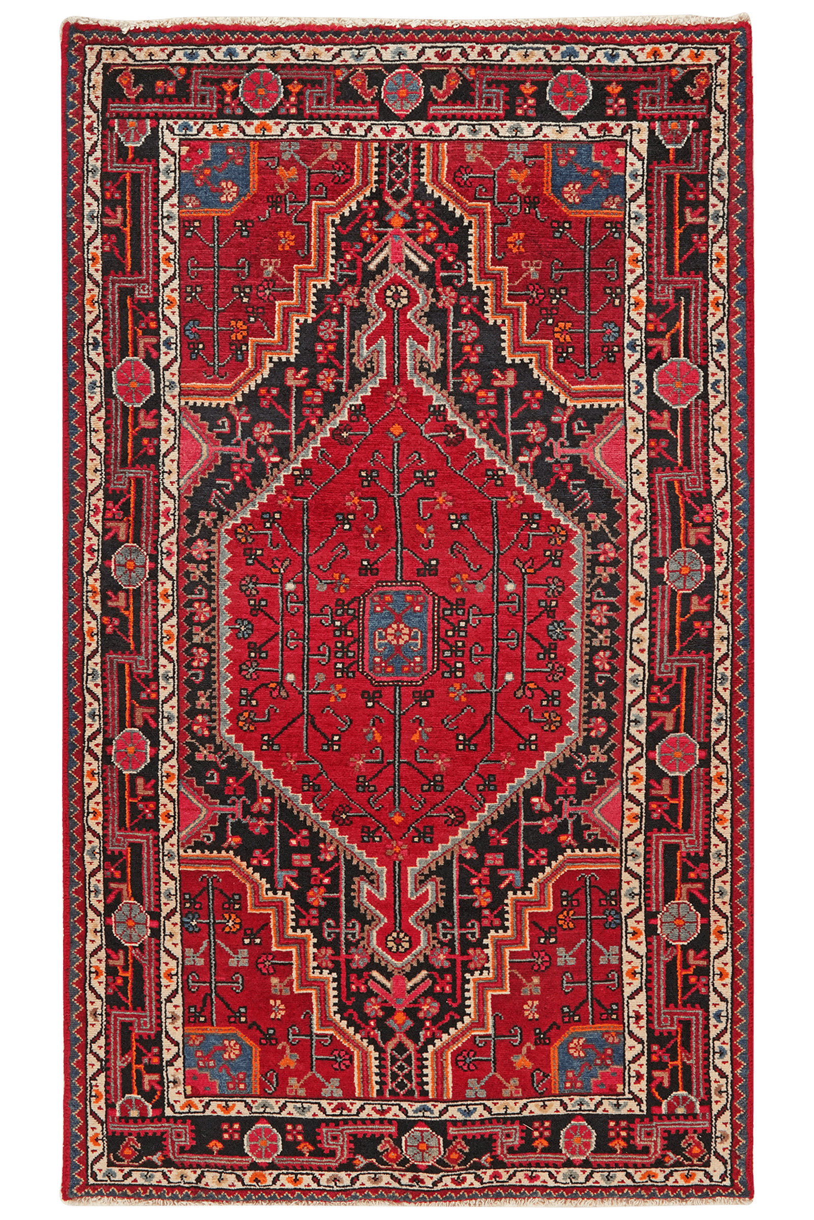 Toysarghan — Hand-knotted, 109x189 cm, Blue, 100% Virgin Wool | Main view