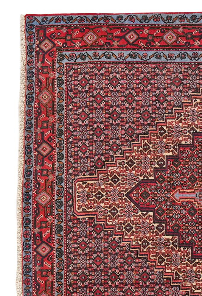 Senneh — Hand-knotted, 121x151 cm, Beige, 100% Virgin Wool | View 3