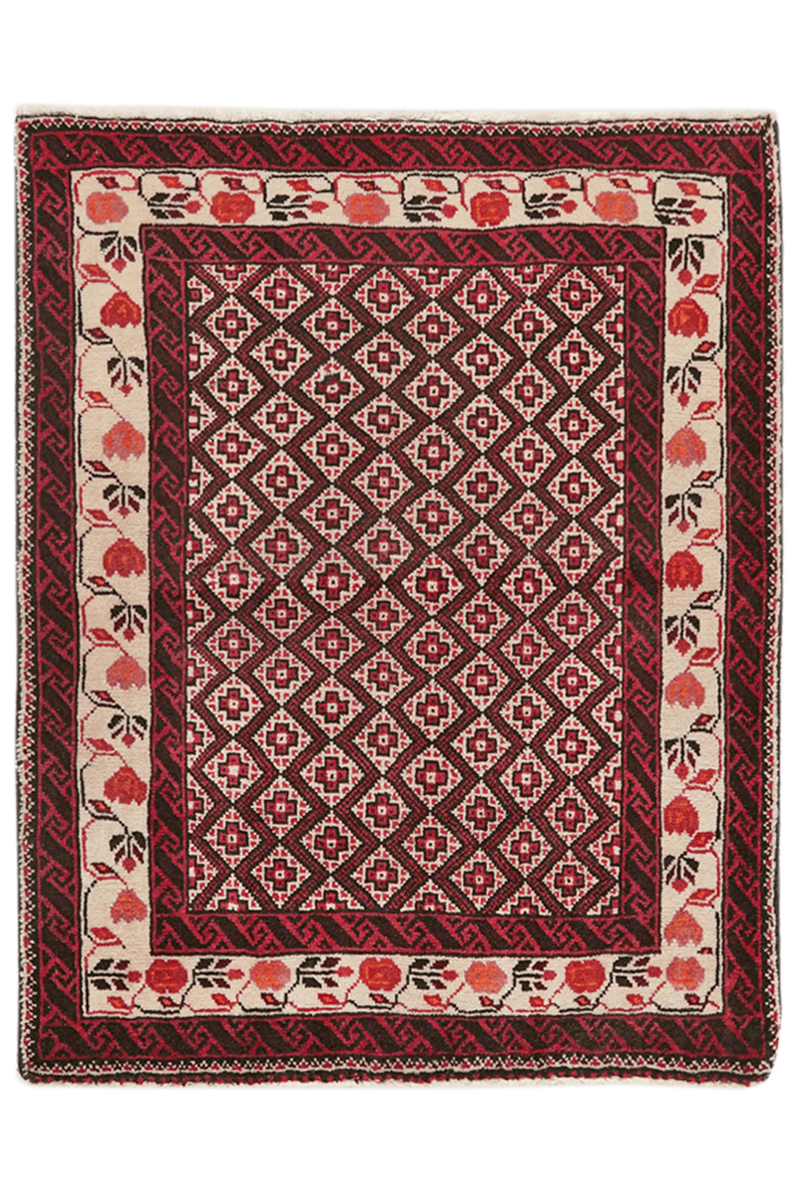 Belutch — Hand-knotted, 67x84 cm, Multicolor, 100% Virgin Wool | Main view