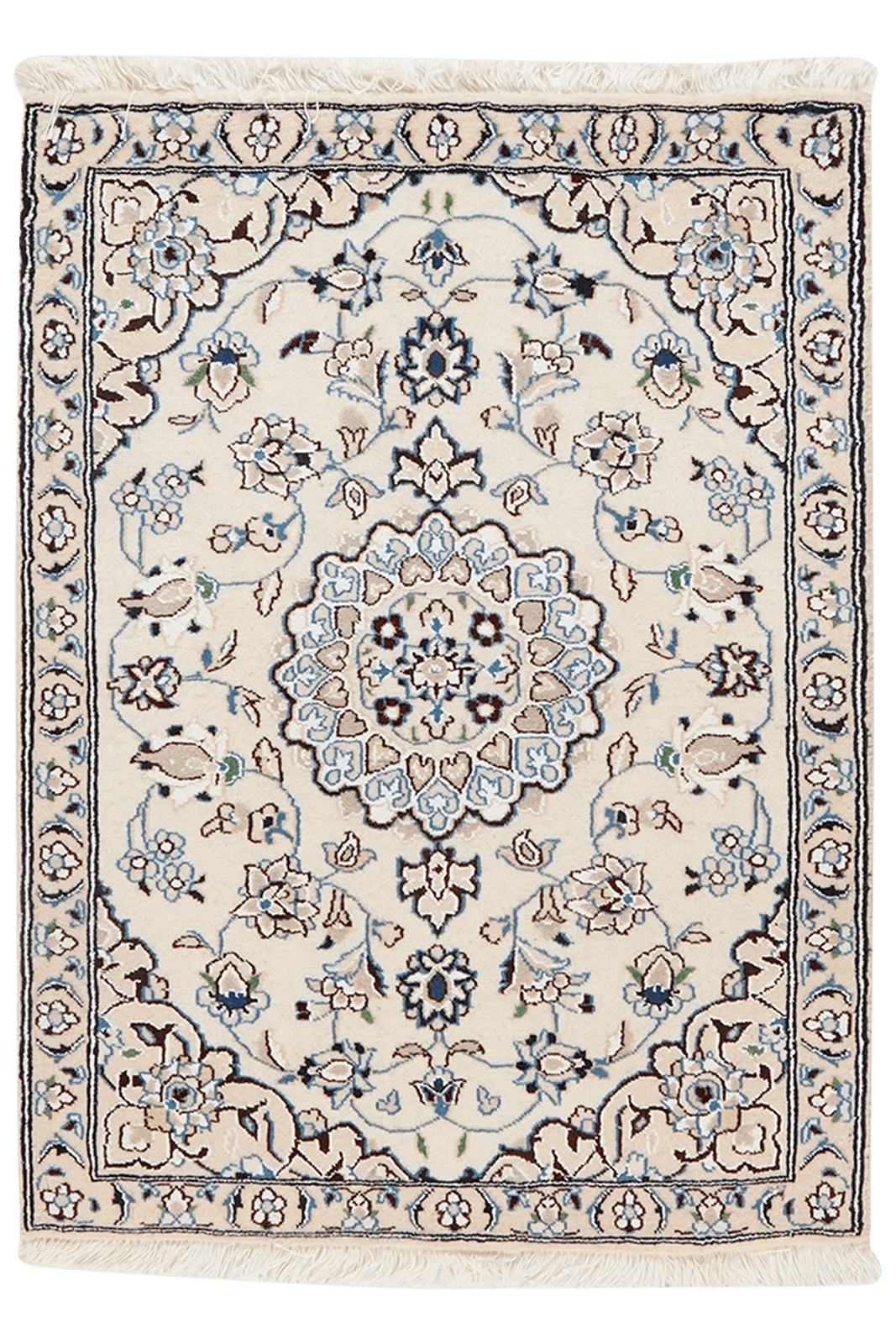 Nain 9La — Hand-knotted, 67x91 cm, Beige, 100% Virgin Wool | Main view