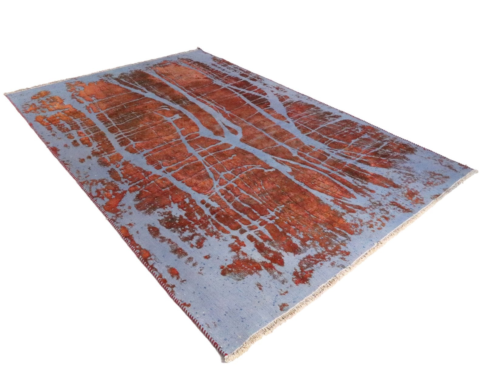 Vintage — Hand-knotted, 185x256 cm, Red, 100% Virgin Wool | View 5